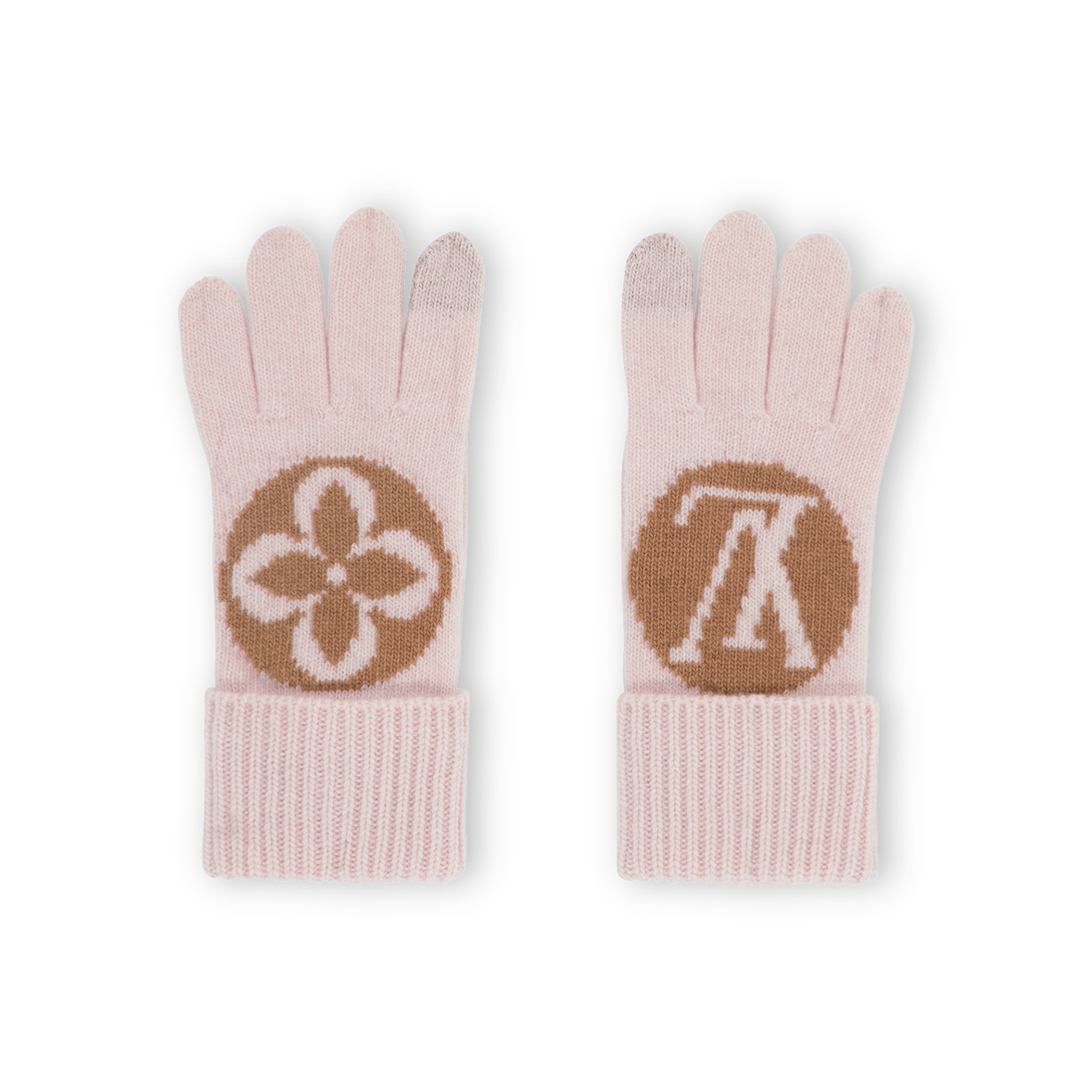 LV Medallion Gloves - Luxury S00 Pink | LOUIS VUITTON